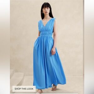 Cascade Silk Maxi Dress